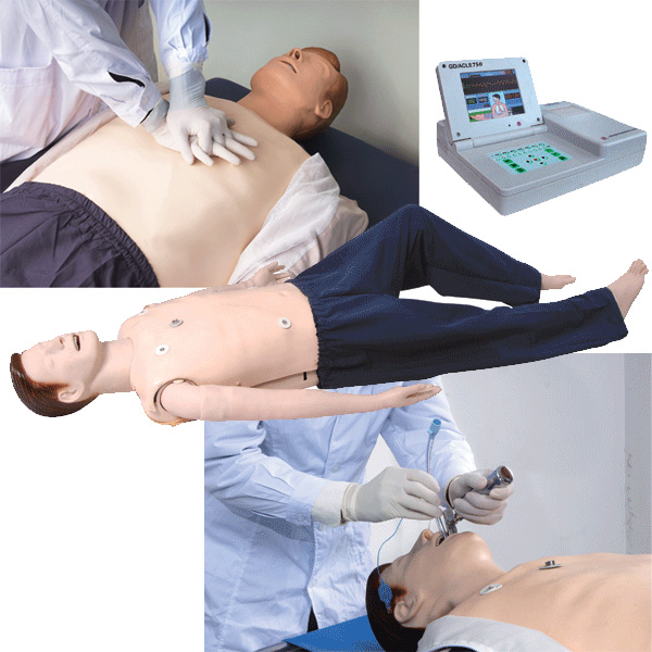 GD/ALS750高级多功能急救训练模拟人（CPR与气管插管综合管理、嵌入式系统）
