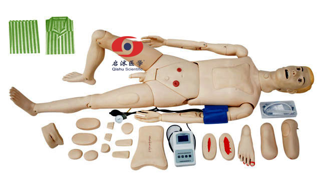 高级全功能护理人模型（带血压测量）,护理模拟人