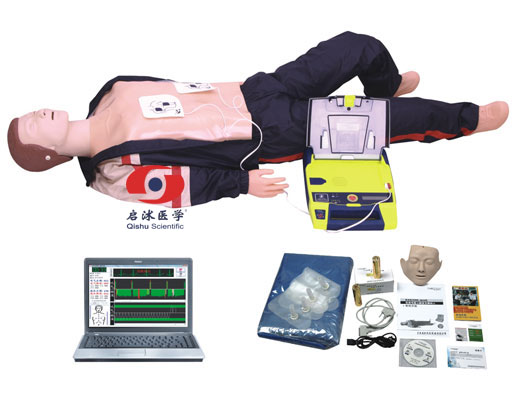 高级电脑心肺复苏、AED除颤仪模拟人 
