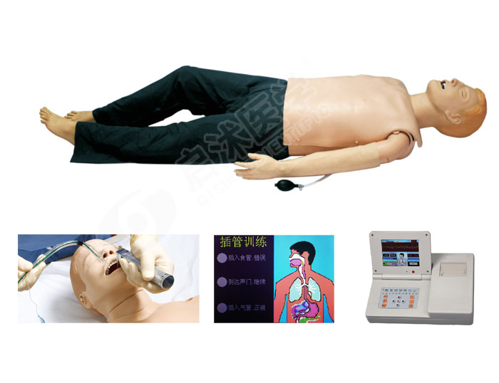 高级多功能急救训练模拟人（心肺复苏CPR与气管插管综合功能）