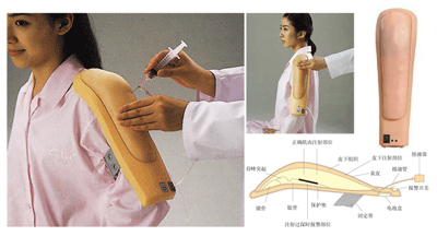 佩戴式上臂肌肉注射模型