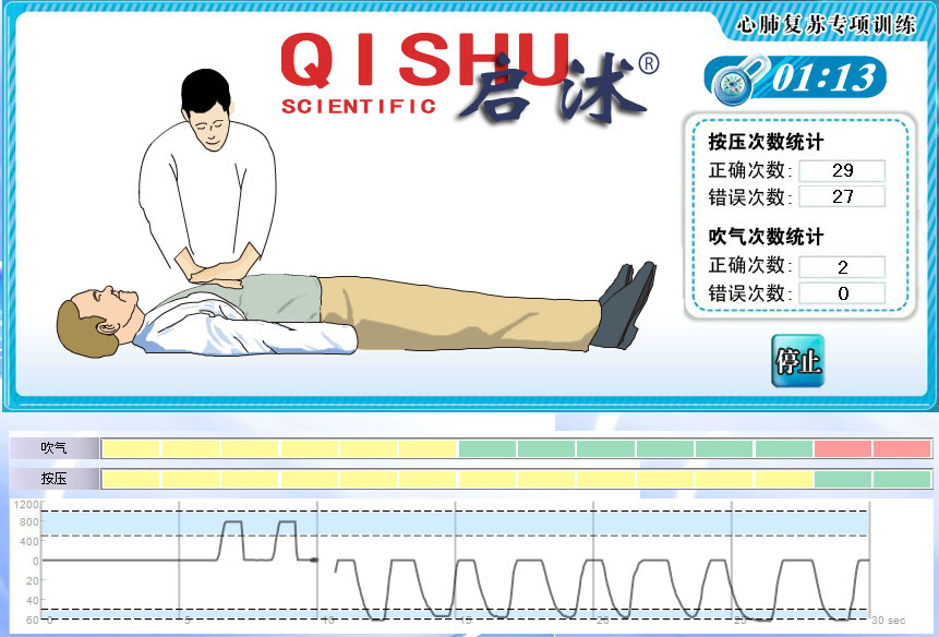 电脑心肺复苏训练模拟人